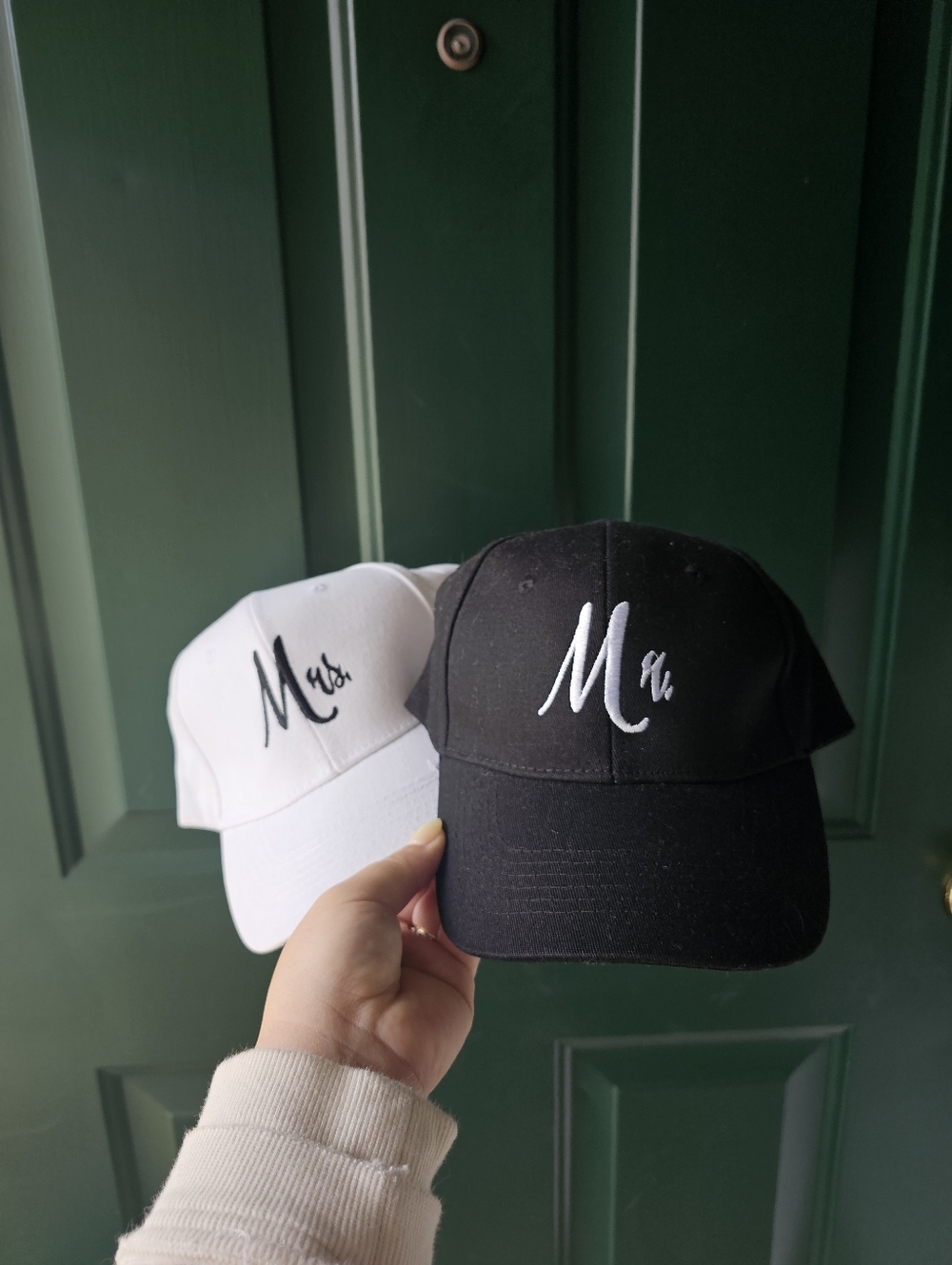 Mr & Mrs Baseball Caps - new